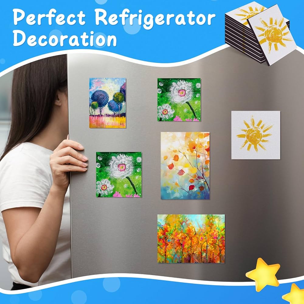 Amazon.com: Engrowtic 30 Pcs Mini Magnetic Canvas Panel